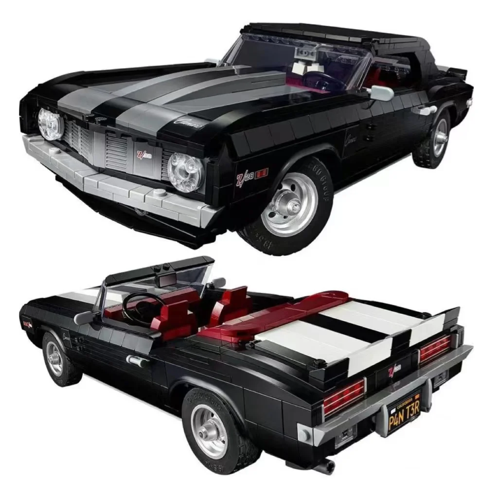 

Модель гоночного автомобиля Chevroleted Camaroed Z28 1969, модель мышечной машины, набор для сборки, кирпичи, игрушка для мальчиков, рождественский подарок, 10304