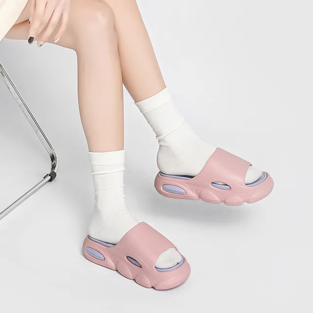 Comwarm Platform Soft Eva Slippers Women Men Fashion Flip Flops Unisex Home Shoe Bathroom Non-Slip Slides Indoor Outdoor Sandals 2