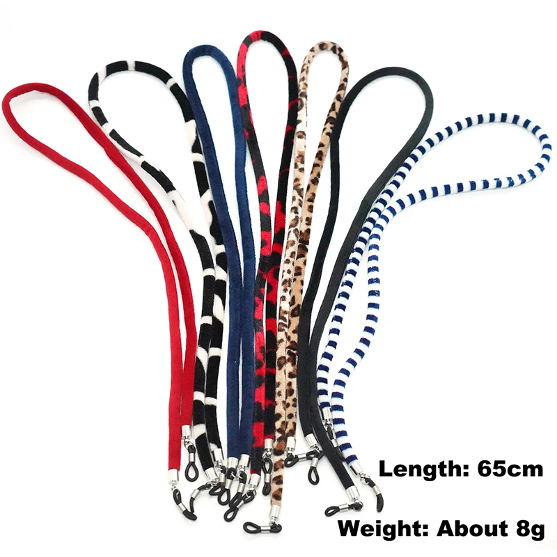 

Fluffy Glasses Chain Soft Sunglasses Lanyard Face Mask Holder Strap Hang On The Neck Cord Eyewear Accessories For Women Men Gift