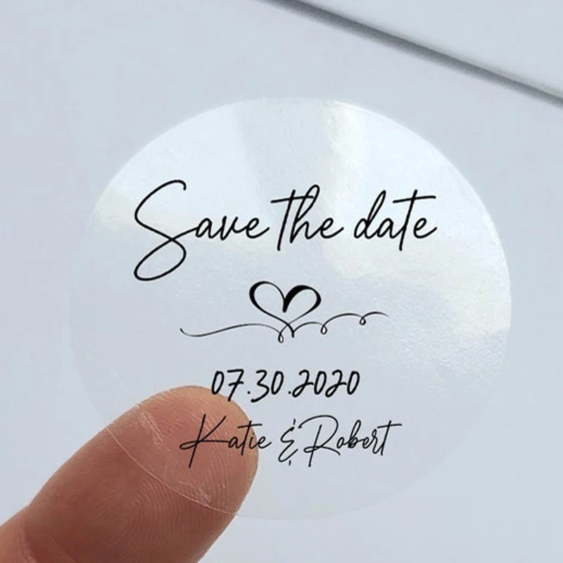 

Прозрачные круглые наклейки 100 шт