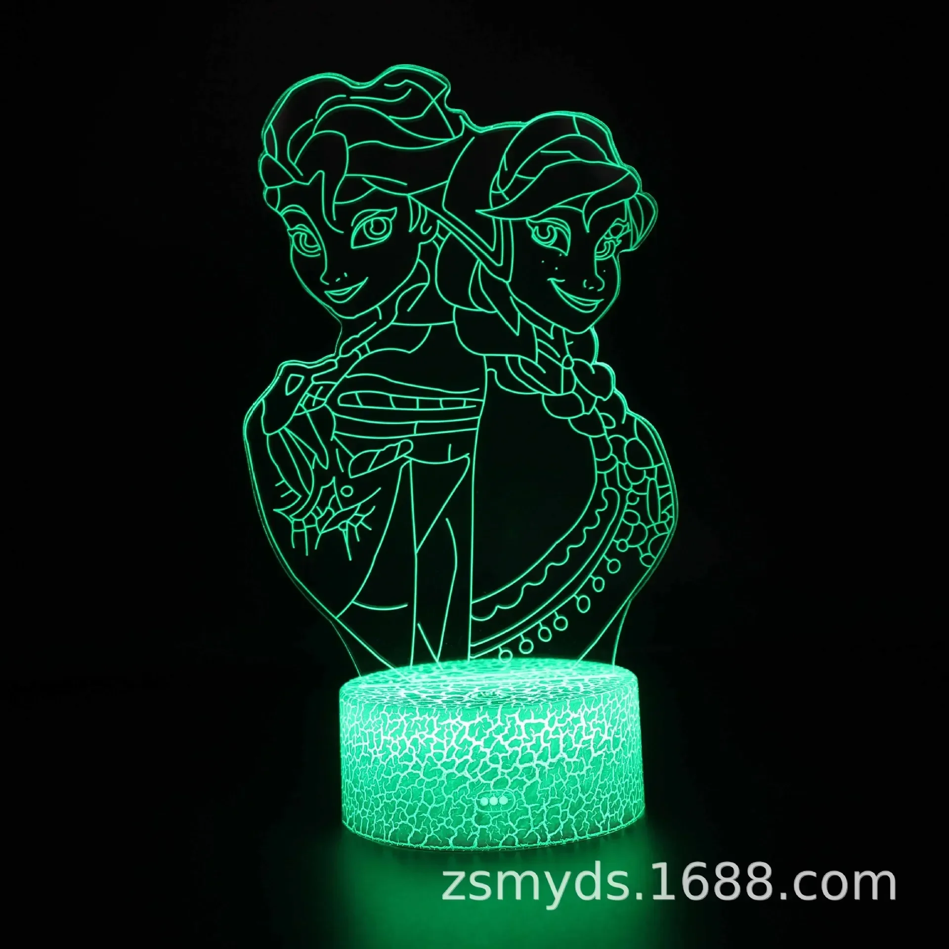 

Светодиодная акриловая прикроватная лампа, студийный светильник в стиле Disney, с рисунком русалки, принцессы, 7 цветов, USB, функция ночного видения, украшение для дома, Подарочная игрушка, сенсорная настольная лампа