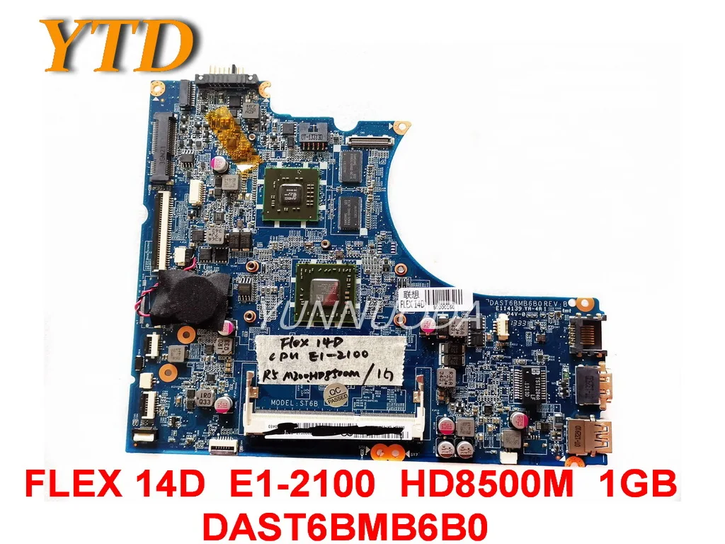 

Original for Lenovo FLEX 14D laptop motherboard FLEX 14D E1-2100 HD8500M 1GB DAST6BMB6B0 tested good free shipping