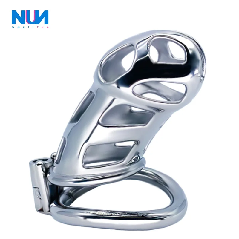 Клетка для мужской виргинности NUUN из нержавеющей стали с непрерывным дизайном