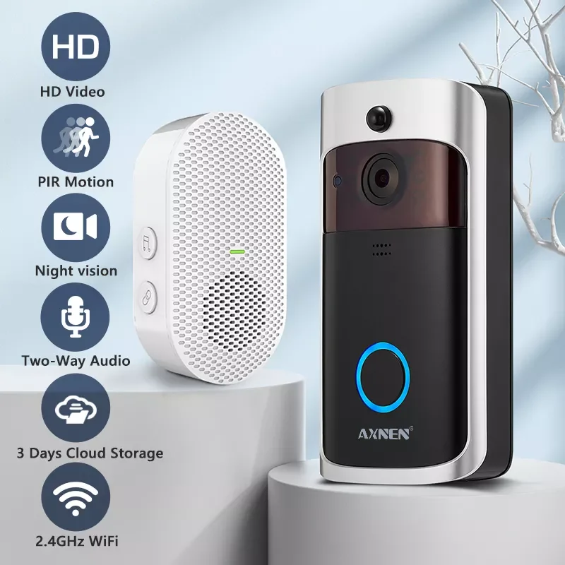 

Video Doorbell WIFI Wireless Doorbell HD IR Night Vision PIR Intelligent Home Door Bell Camera Video Intercom Alarm Chime