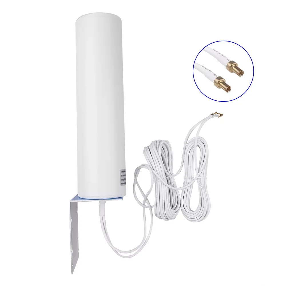 

Newest 4G LTE TV Antenna 12Dbi 4G Antenna External Antenna 4G Outdoor Antenna Dual Slider CRC9/TS9/SMA 5M Connector Modem Router