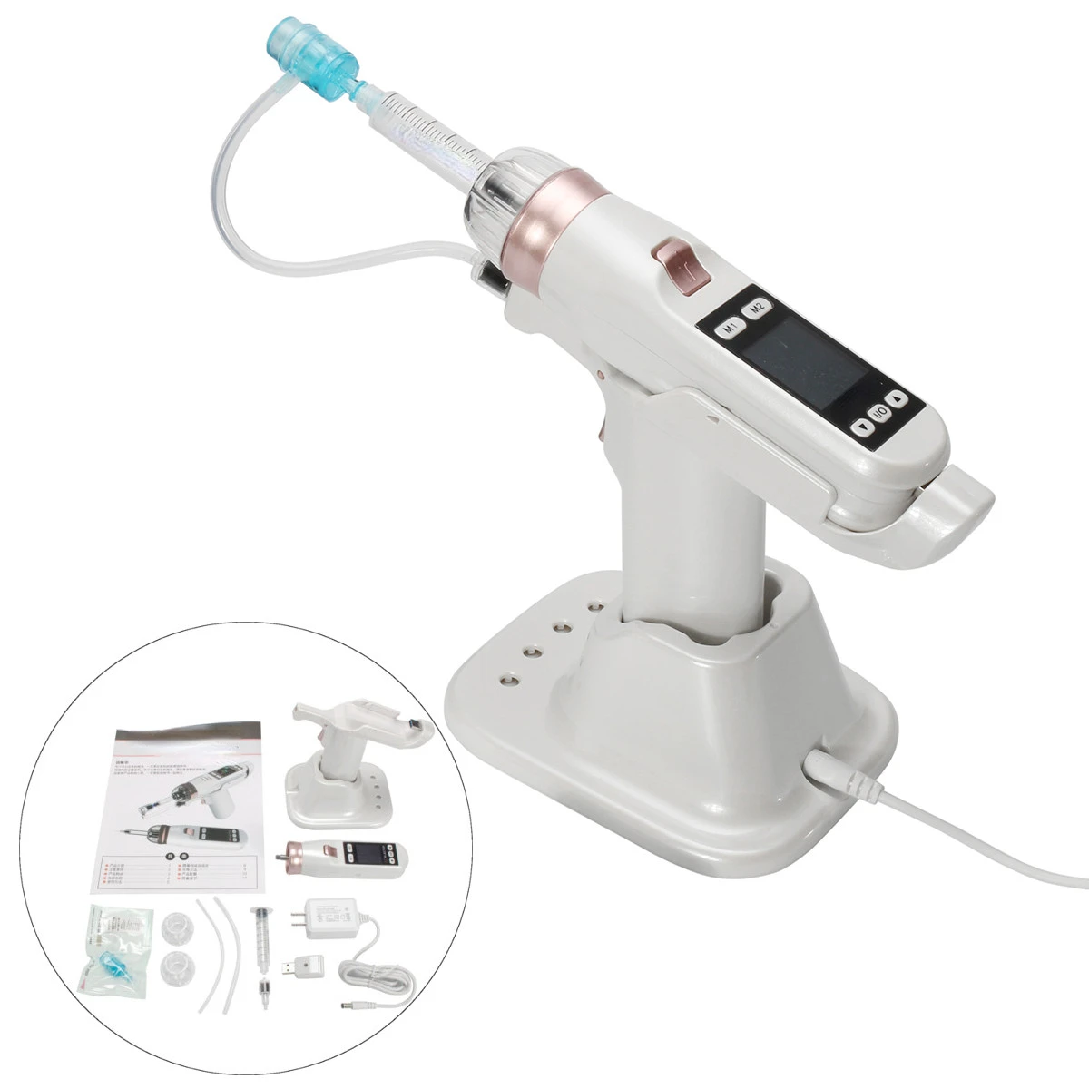 

Negative Pressure guns Mesotherapy Hydrolifting Water Injector Needle Free Microcrystal Injection