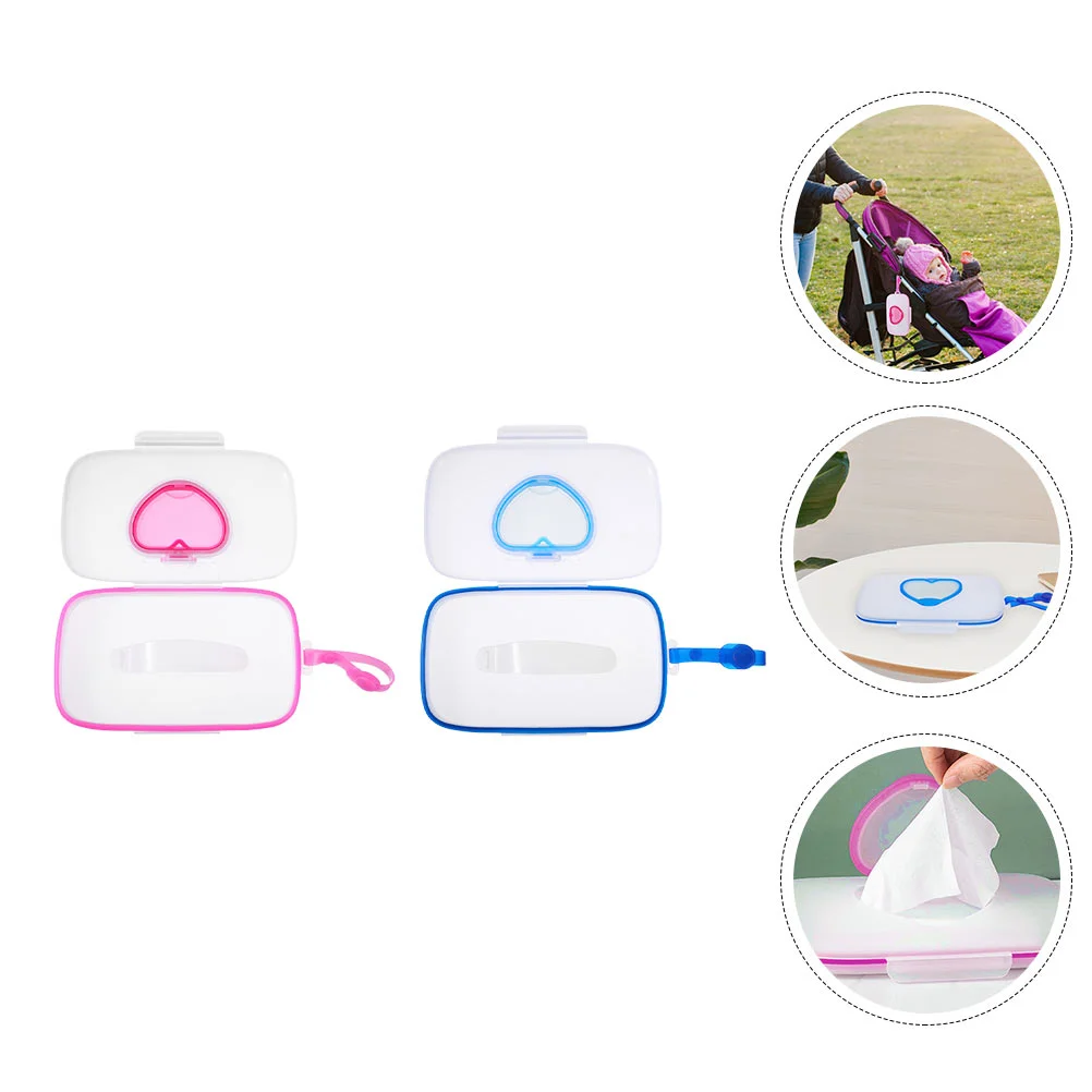 

Love Wet Tissue Box Cases Convenient Outdoor Baby Travel Reusable Wipes Holder Medicine Pacifier Dispenser Infant