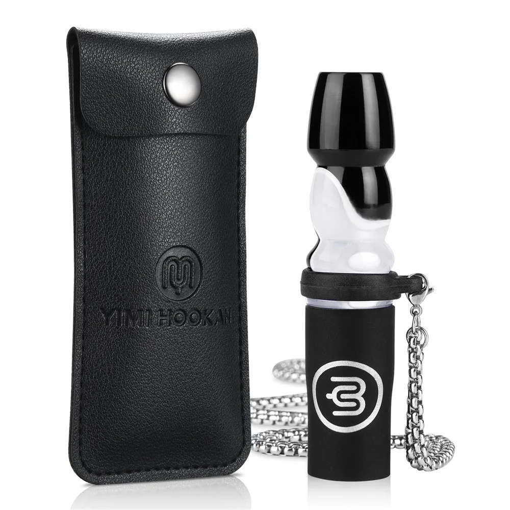 

Resin Hookah Mouthpieces Shisha Mouth Tips For Personal Chicha Accessories With Leather Pouch Hang Rope