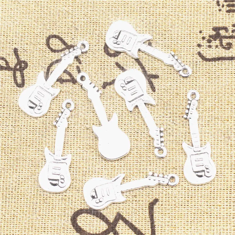 

10 шт., серебряный цвет под старину, 11x3, 0 мм