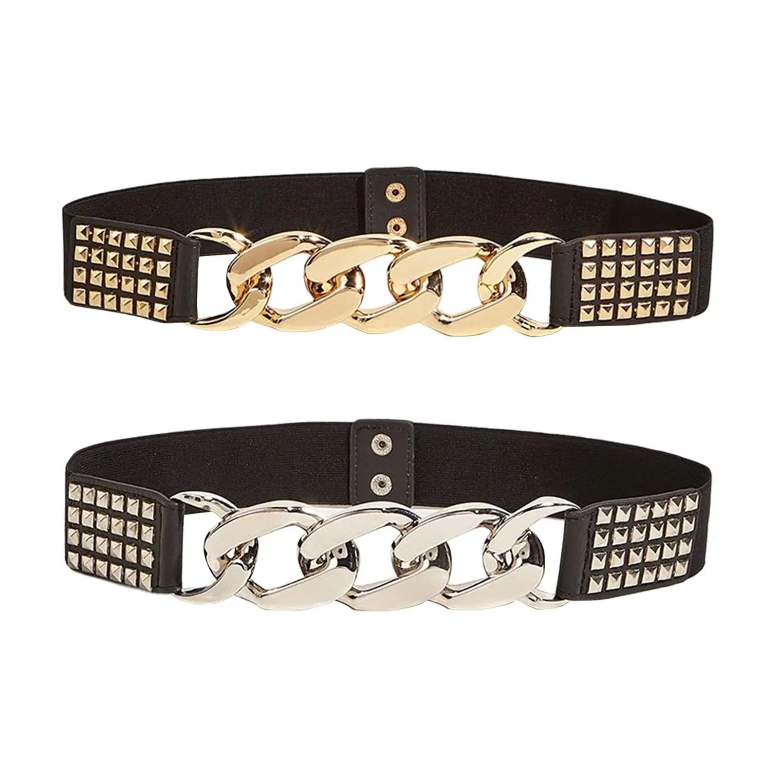 

Casual Women Wide Waist Belt Female Strap Jeans Studded Waistbelt Dresses