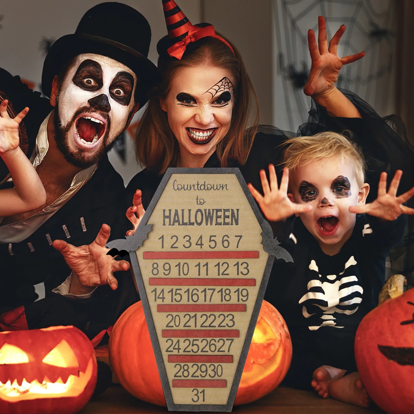 

Календарь с обратным отсчётом до Хэллоуина, 31 день