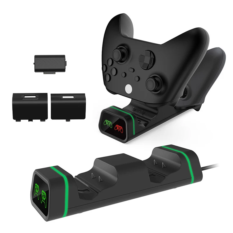 

Gamepad Charger Gamepad Charging Base Dual USB Handle Dock Station Stand For X Box Series X/S