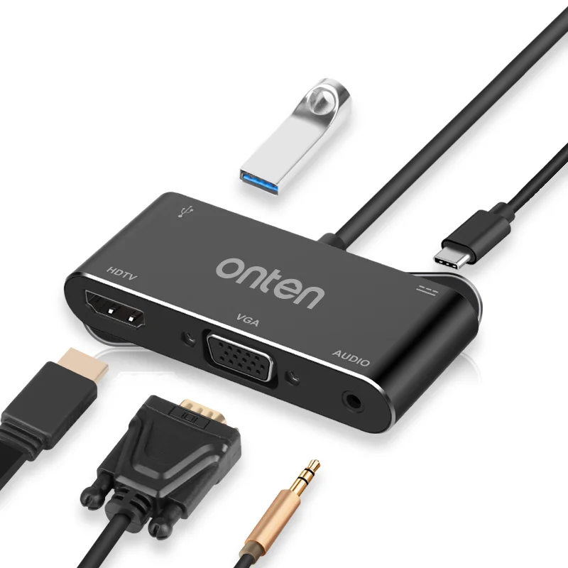 

Адаптер PIXLINK 4K VGA 5 в 1, Usb Type C, док-станция для портов