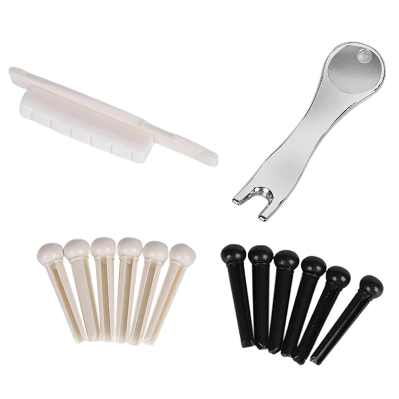 

1 Set String Bridge Pins Saddle Nut Pin Puller Parts for Martin Acoustic Classical Folk Guitar Precision-machined Accessories