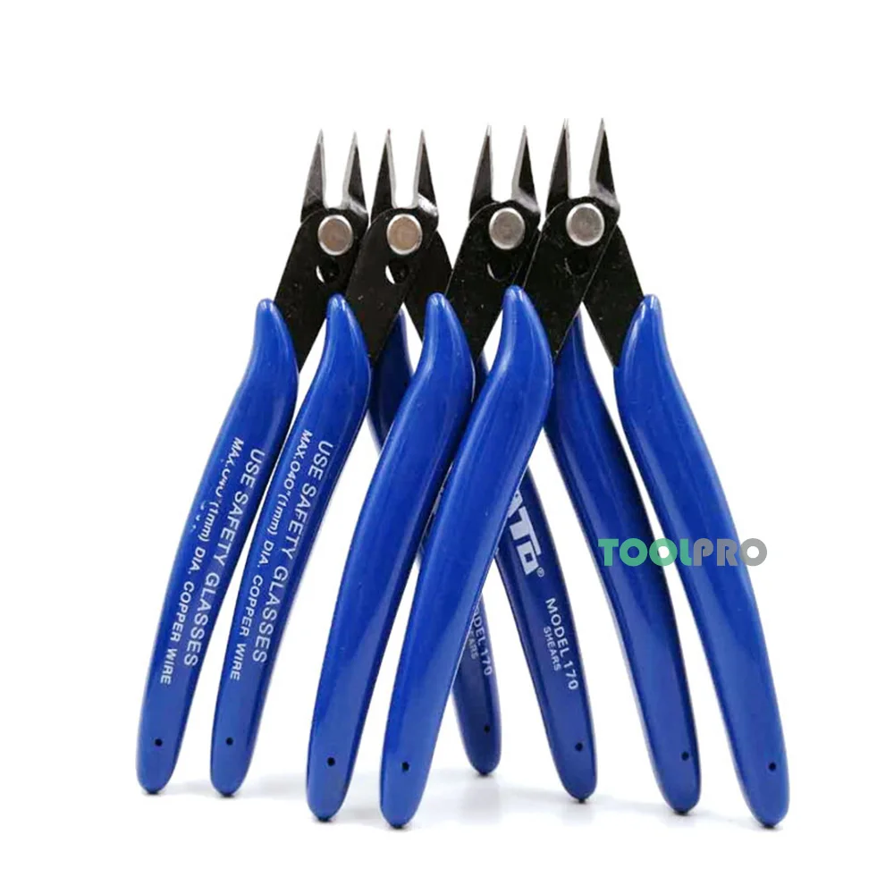 Repair Wire Cable Cutters Cutting Side Snips Flush Pliers Nipper Anti-slip Rubber Mini Diagonal Pliers Hand Tools