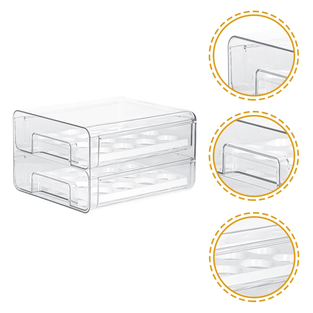 

Large Capacity Egg Drawer Box Egg Storage Container Freezer Egg Container Refrigerator Egg Storage Box