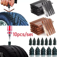 10pcs rubber vacuum tyre repair nails plug puncture repair strips seals for car truck motorcycle bike wheel tire repair tool