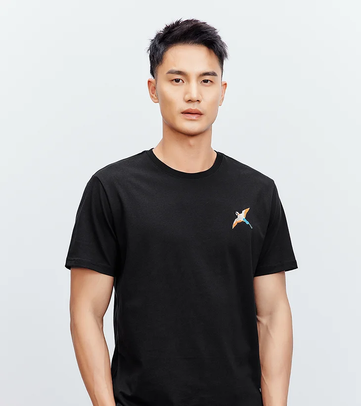 

J9147- summer men's T-shirt short sleeve men's cotton round neck new clothes fashion top.