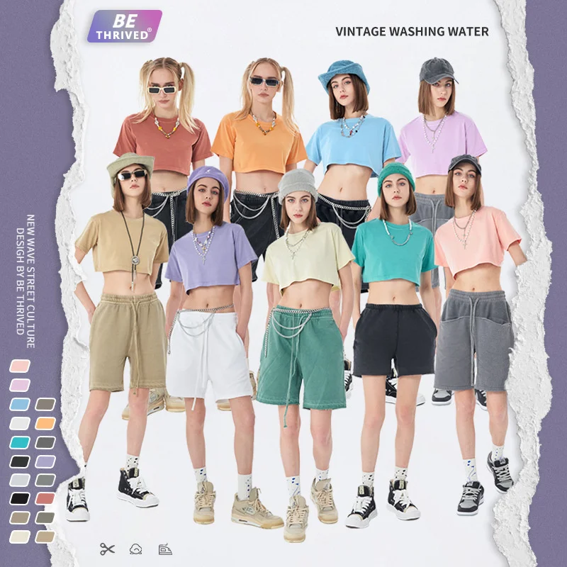 

Be | Новинка весна-лето 2023, стильная женская одежда для девушек в стиле старого, чистого и приятного, СПАЙС, в стиле хип-хоп, с открытым пупком