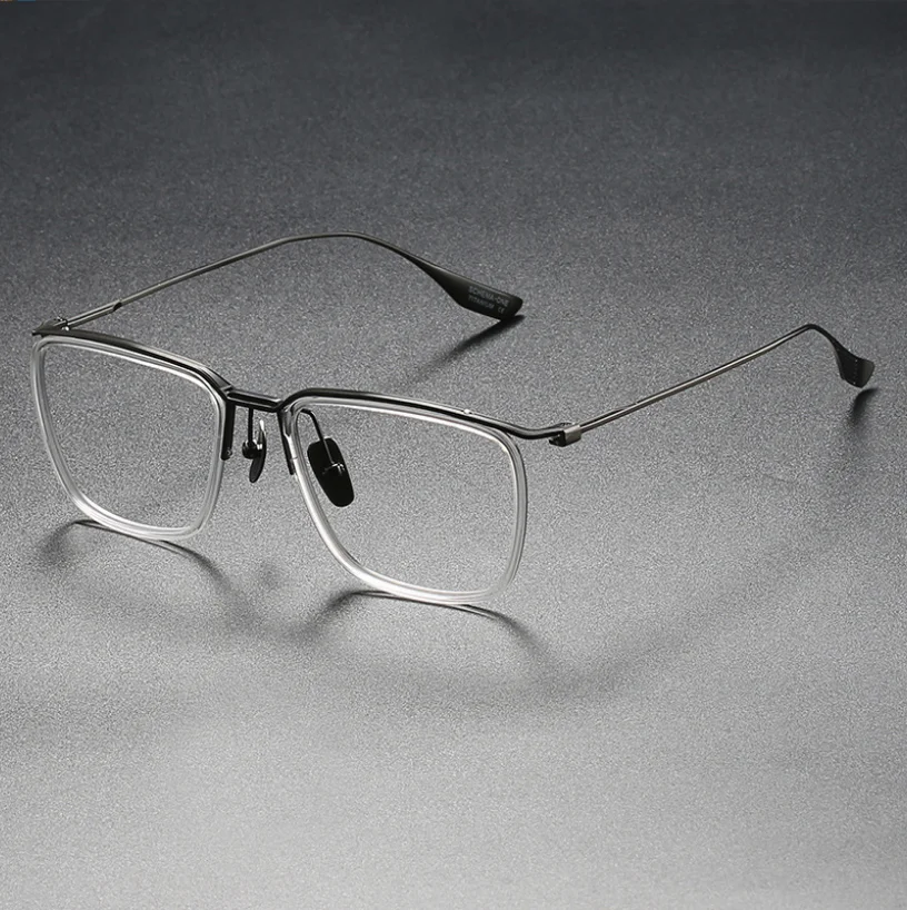 

Ультралегкие очки по рецепту для близорукости, оправа из чистого титана, для женщин, ретро, оптические очки, антирадиационные винтажные очки для мужчин
