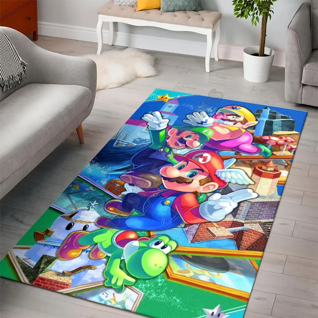 

Funny Cartoon Rectangle Rug 3D All Over Printed Rugs Mat Rugs Anti-slip Carpet Home Decoration 01