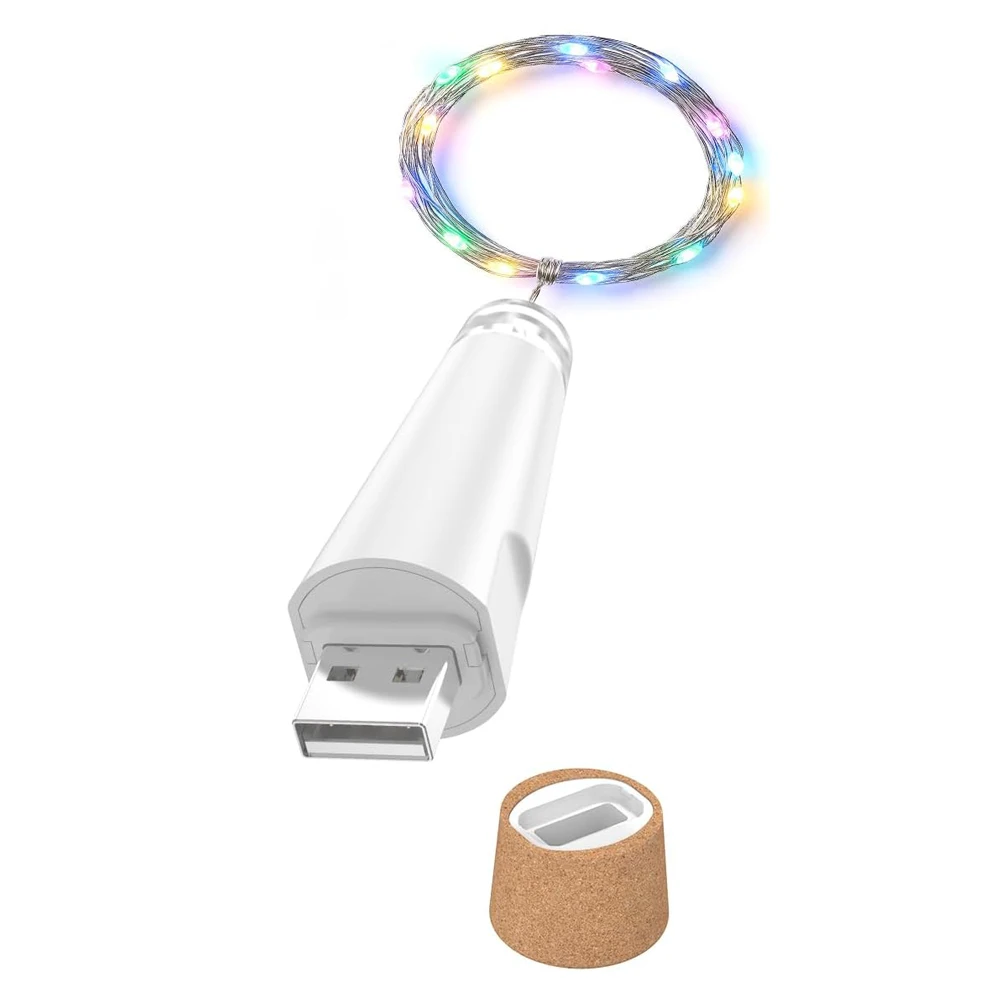 

Светодиодная гирлянда из пробковых бутылок 20 шт