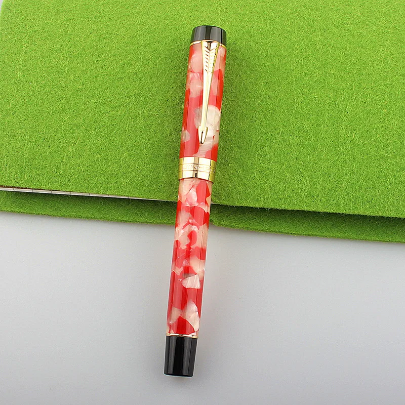 Перьевая ручка Jinhao Centennial 100 18KGP с золотым наконечником 0 7 мм акриловая чернильная
