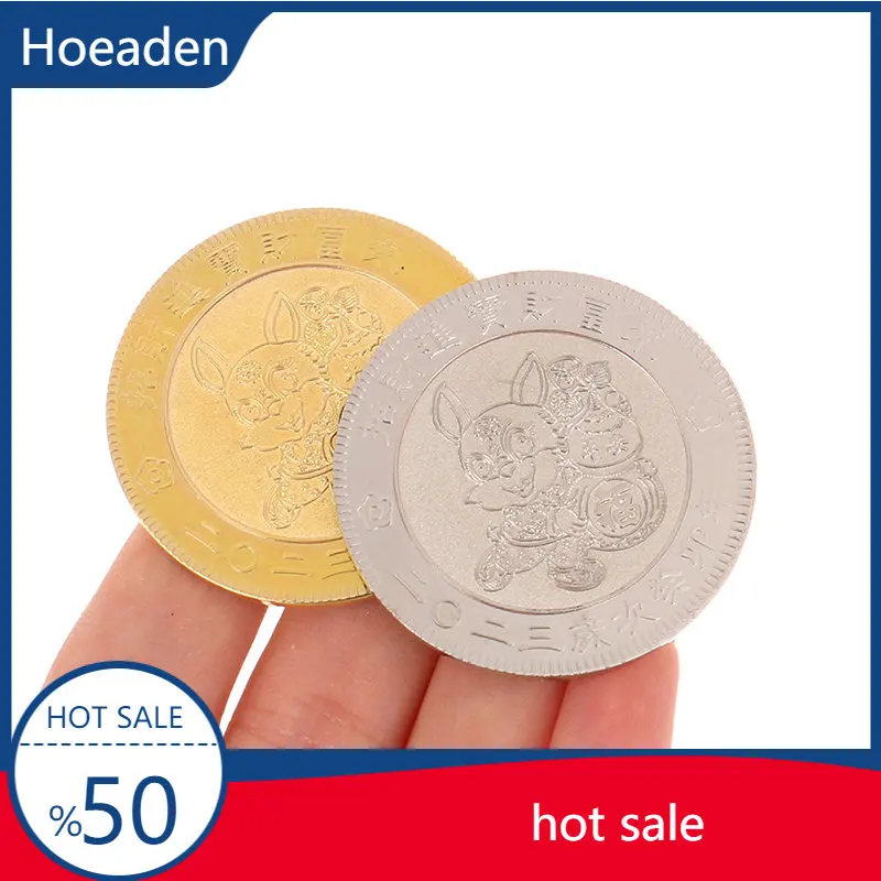 

Cute Rabbit New Year 2023 Commemorative Coin Chinese Zodiac Home Decor Gift Chinese Zodiac Animal