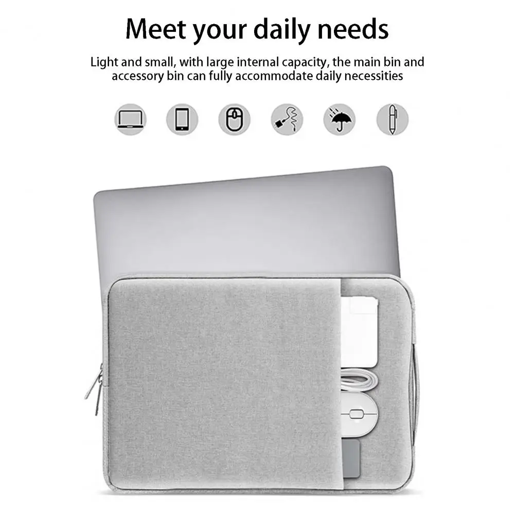 Портативный полезный чехол для ноутбука, чехол-портфель, сумка на молнии, чехол для ноутбука, дышащий чехол для путешествий