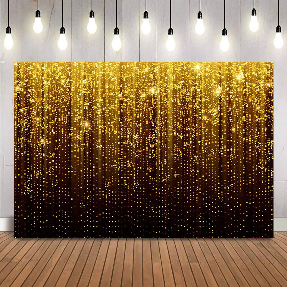 

Gold Glitter Shining Photography Background Golden Spots Backdrop Photography Backdrop Vintage Astract Background for Family