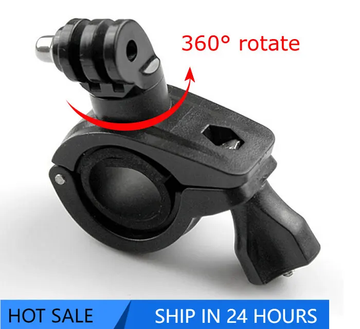 

360 Degree Rotation Bike Bicycle Motorcycle Handlebar Handle Bar Mount Holder For Gopro Hero 10 9 8 7 5 SJCAM Camera Accessories