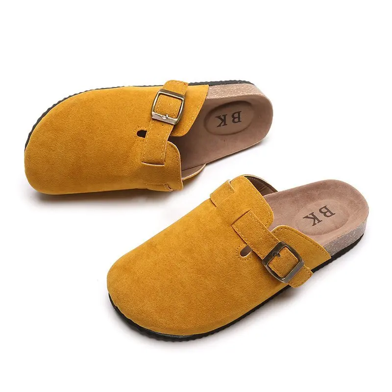 2022 Spring and Autumn Women's Slippers Fashion Round Toe Slippers Couple Slippers Man Outdoor Casual Shoes Women Suede Slides