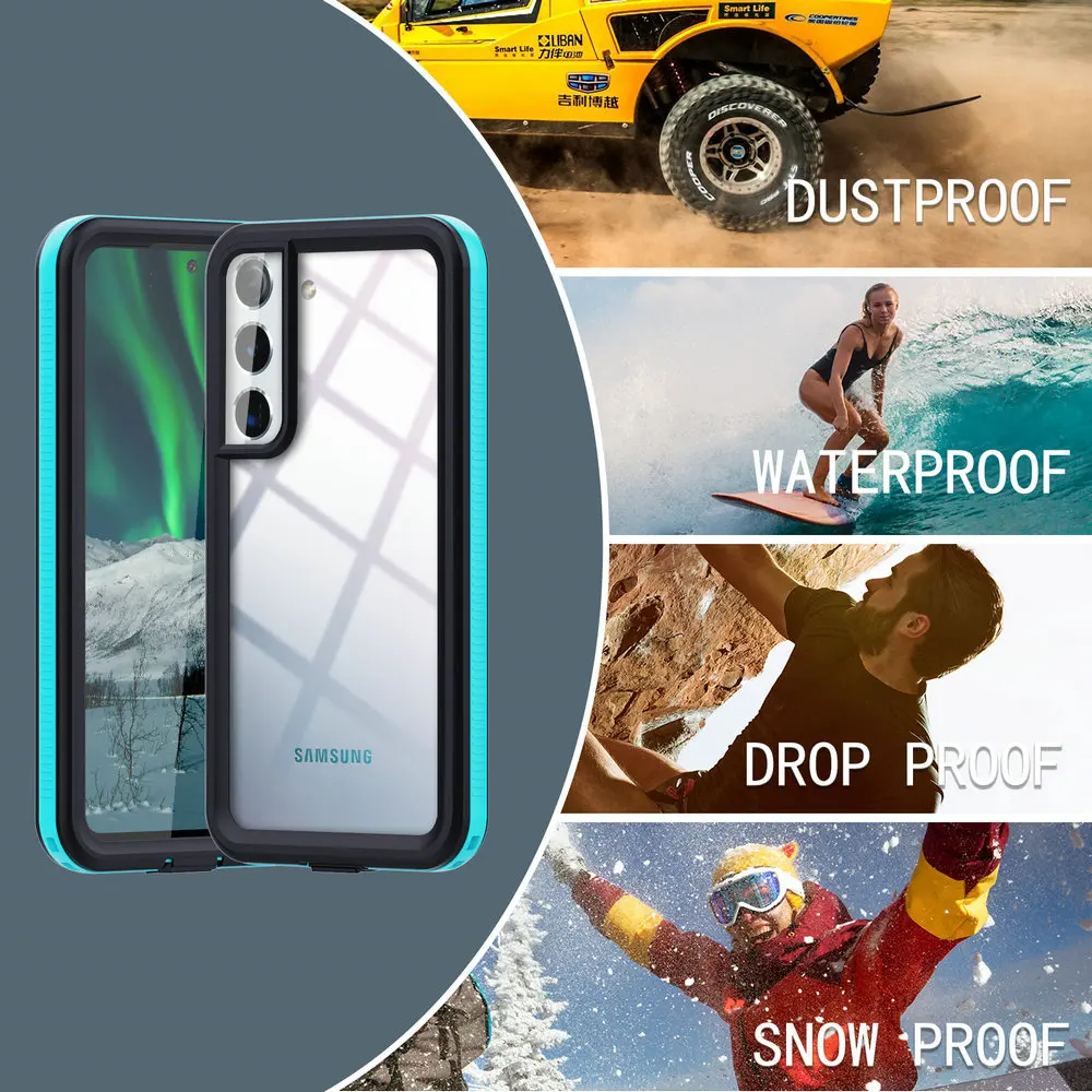ip68 waterproof case for samsung s22 case 360 protect coque galaxy s21 ultra note 20 etui s20 fe s 21 22 plus water proof cover free global shipping