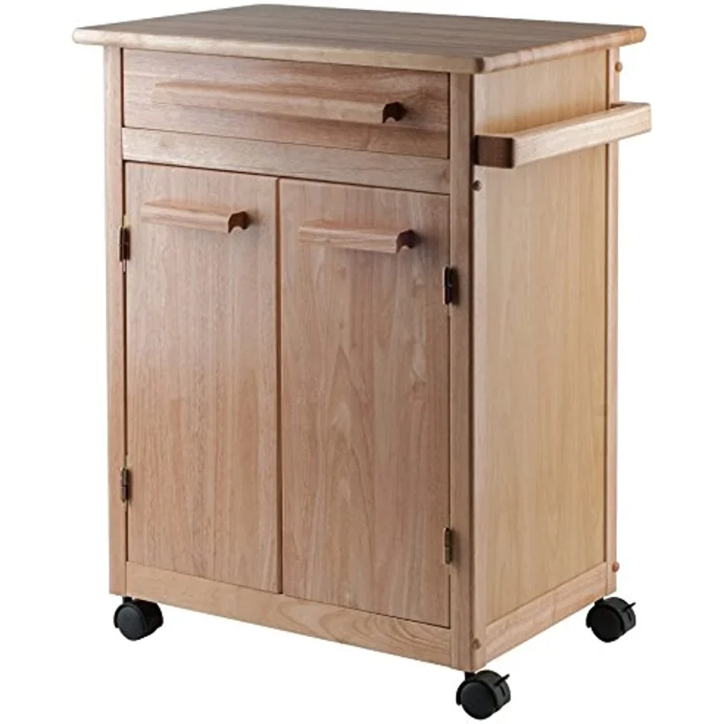 

Winsome Wood Single Drawer Kitchen Cabinet Storage Cart Natural 18.2"D X 26.9"W X 34.3"H