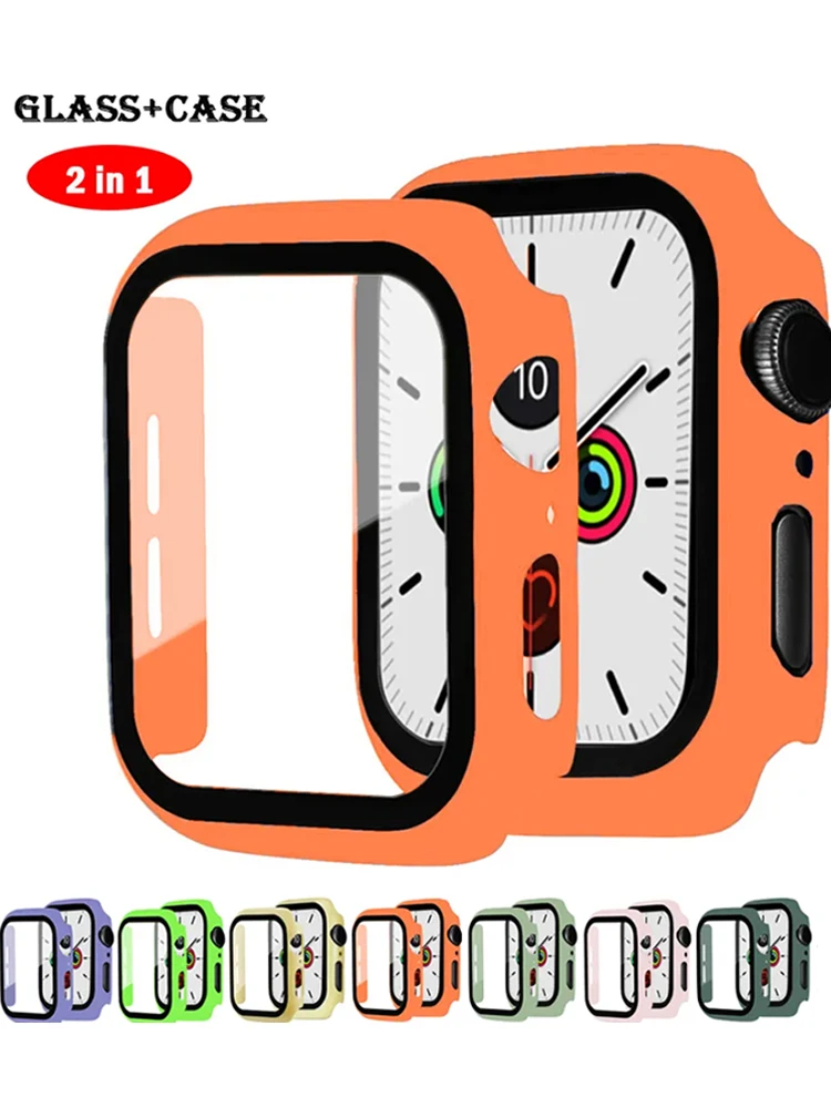 Стекло и крышка для Apple Watch Φ 44 мм 40 мм 45 мм 41 мм 42 мм 38 мм 44 мм Φ iWatch series 6 5 4 3 se 7 8