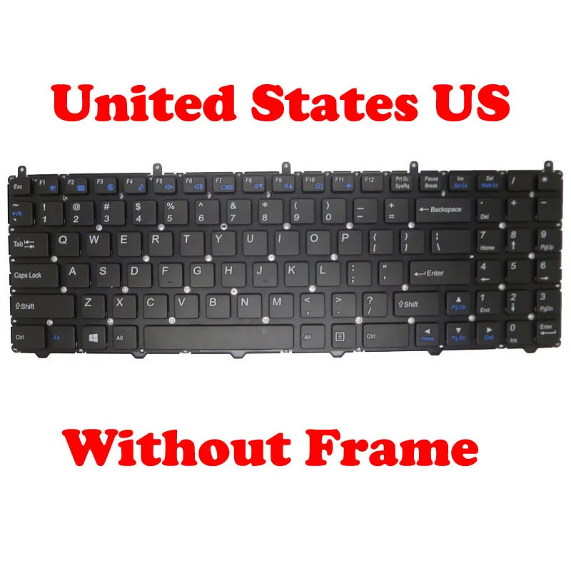 BR DM FR IT US JP P15 Клавиатура для Gigabyte P15F / R5 R7 V2 V3 V5 V7 Q2546N Q2556N Q25N Английский Португалия