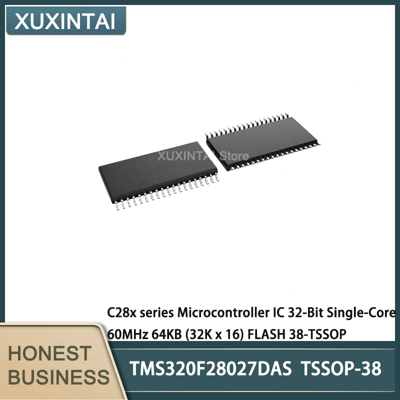 

10 шт./лот TMS320F28027DAS TMS320F28027 серия C28x микроконтроллер IC 32 бит одноъядерный 60 МГц 64 Кб (32K x 16) FLASH 38-TSSOP