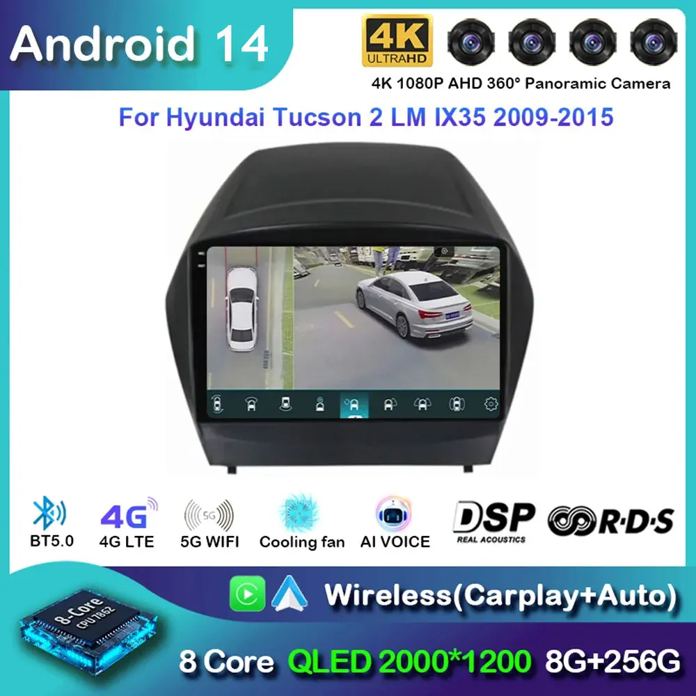 Для Hyundai IX35 Tucson 2 2009-2015 Android Автомобильный радиоприемник Мультимедийный плеер