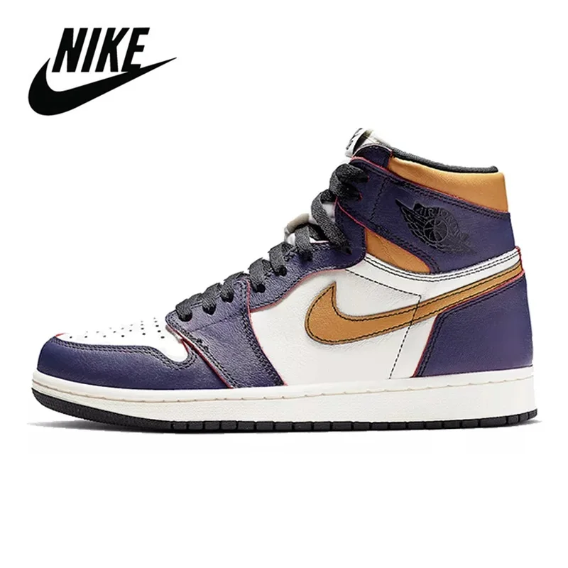 

Мужские баскетбольные кроссовки Nike Air Jordan 1 Obsidian 555088-140 в стиле ретро