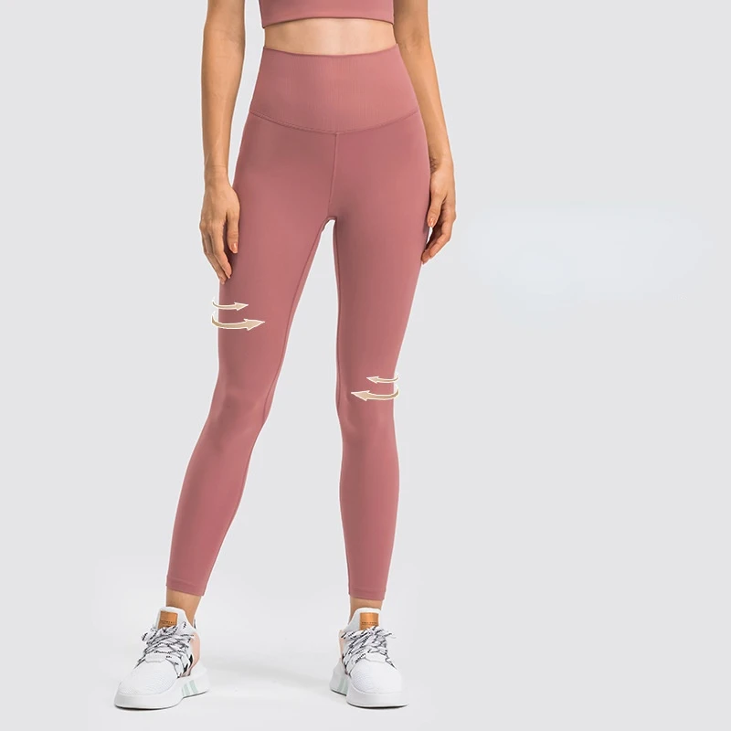 

New Product Yoga Wear Women's Threaded High Waist Sports Nine-point Pants Tight Elastic Hip-lifting Yoga Pants Gym Clothing