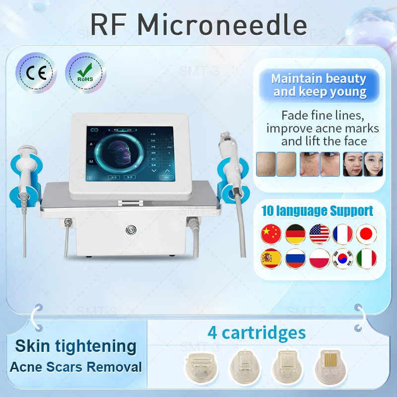 

free RF Fractional Lifting Microneedle Portable Rf Radio frequency Skin Stretching Acne Scars Stretch Mark Removal Machine