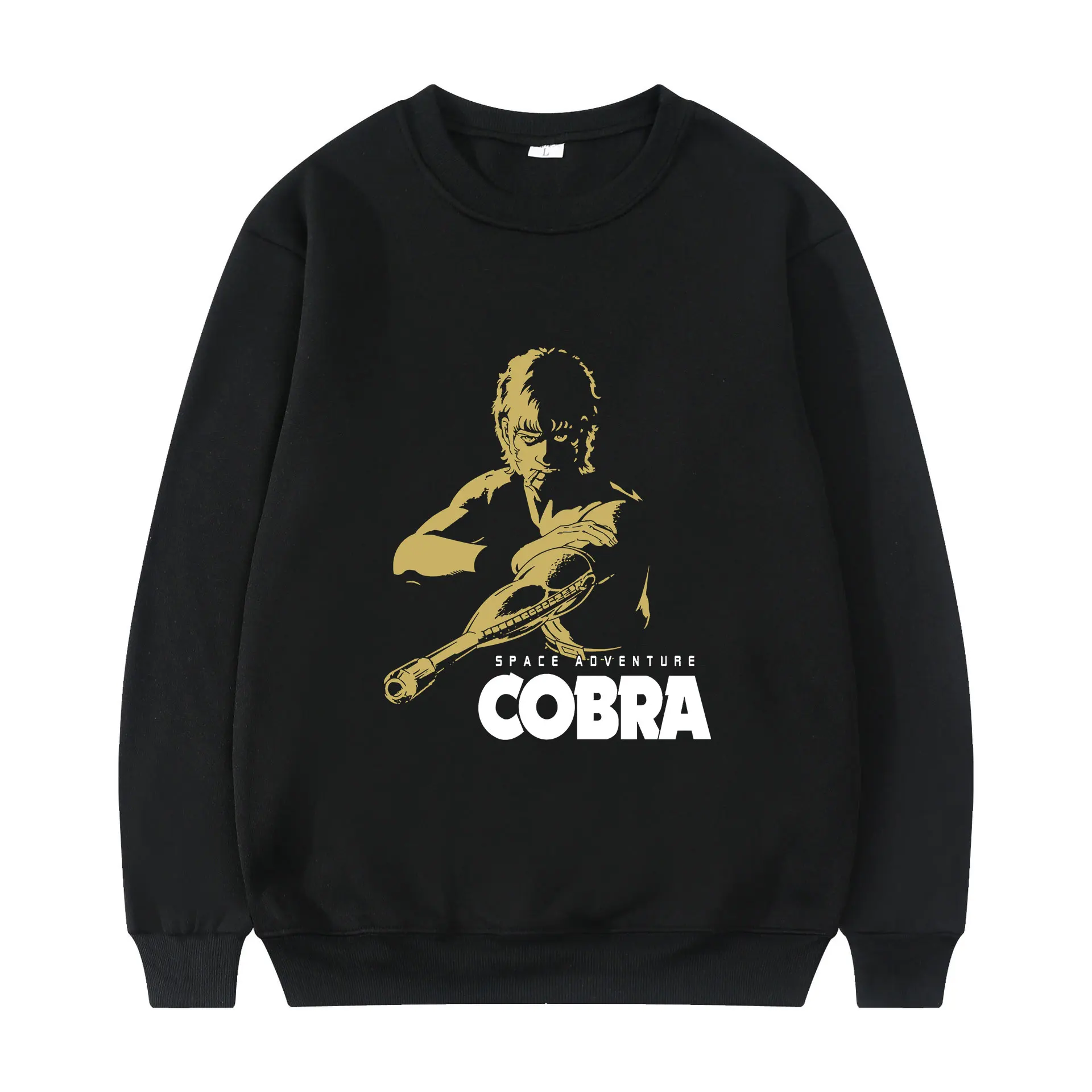 

Свитшот зимний с длинным рукавом и принтом кобры