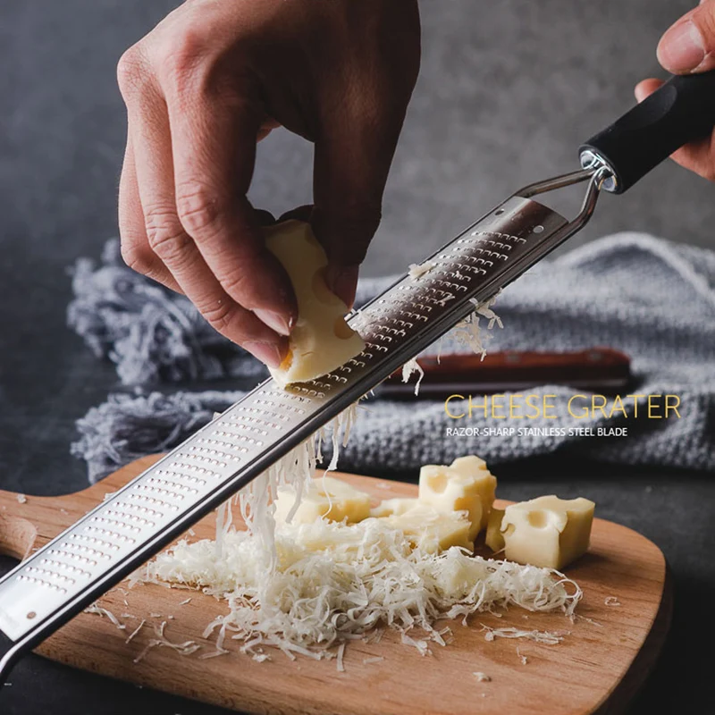 Citrus Lemon Zester & Cheese Grater-Parmesan Cheese, Lemon, Ginger, Garlic, Nutmeg, Chocolate, Vegetables, Fruits, Kitchen Tools