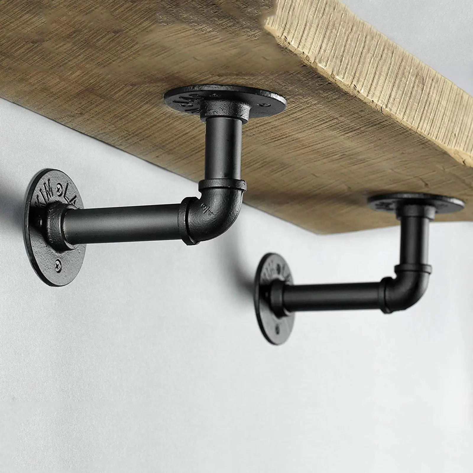 

2 шт., железный угловой кронштейн для водопроводной трубы