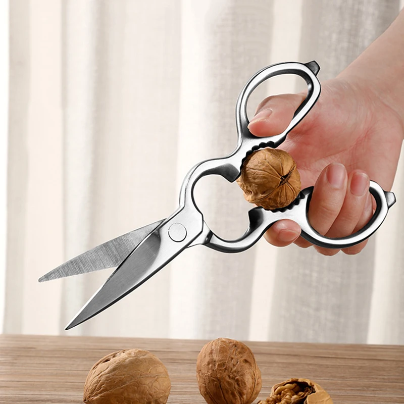 Ножи ножницы из нержавеющей стали функциональные кухонные моющиеся для орехов