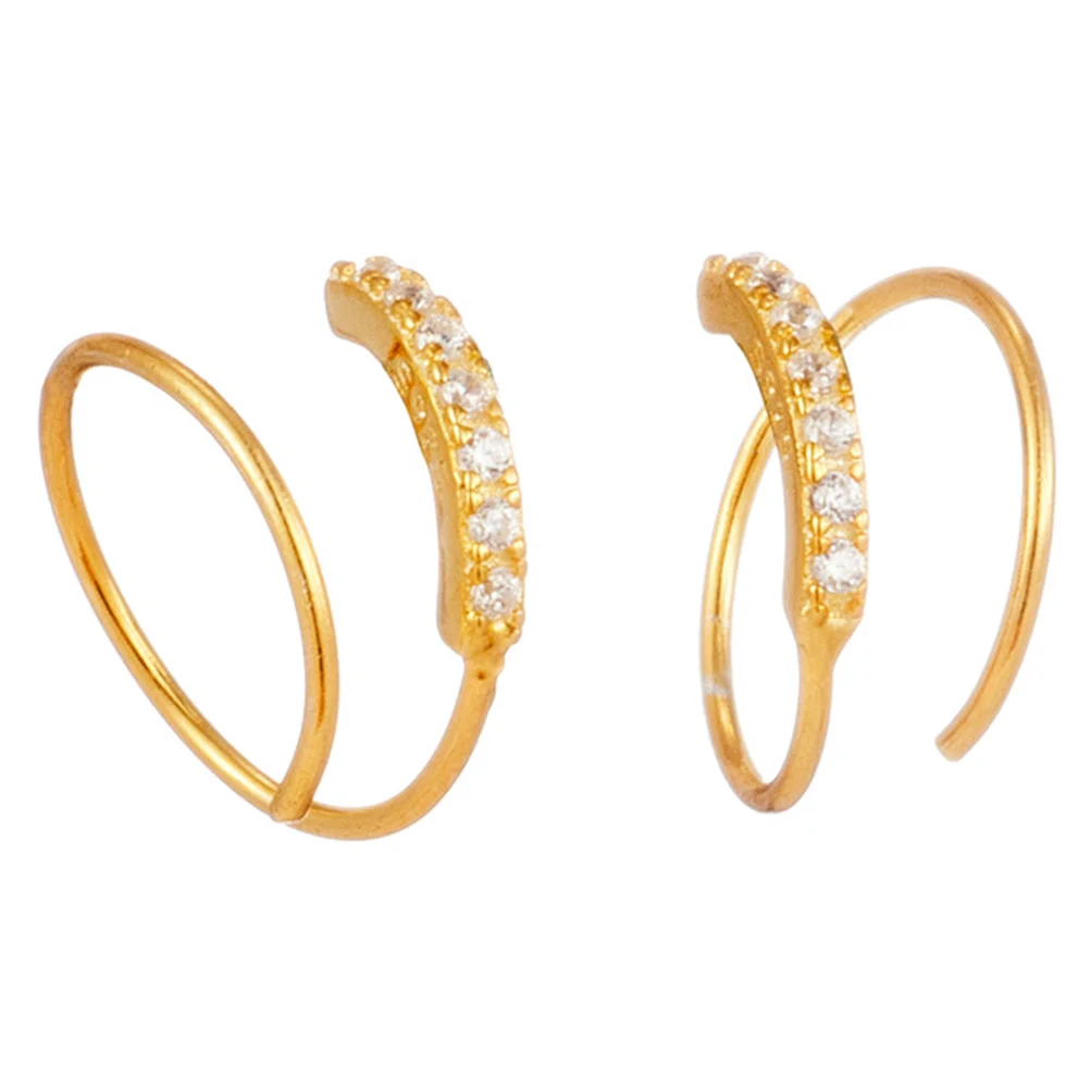 

1 Pair Swirl Earrings Stud Earrings Accessory for