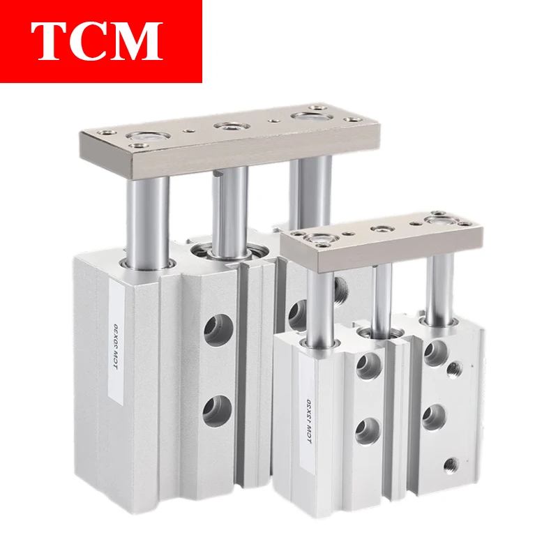 

Цилиндр 3-осевой с направляющим стержнем серии TCM, отверстие 12 16 20 25 32 40 63 хода 10 20 25 30 40 50 75 100 125 150 200 250