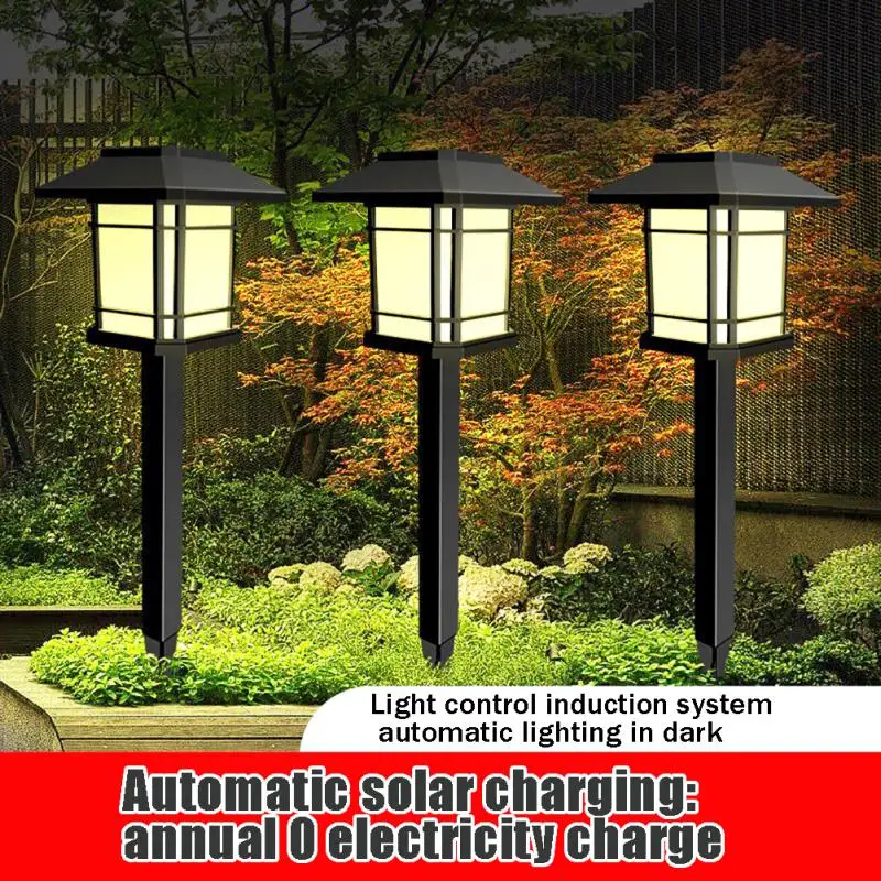 

Waterproof Outdoor Solar Lawn Lamp Garden Solar Spotlight Pathway Landscape Retro Solar Underground Light Decor For Street