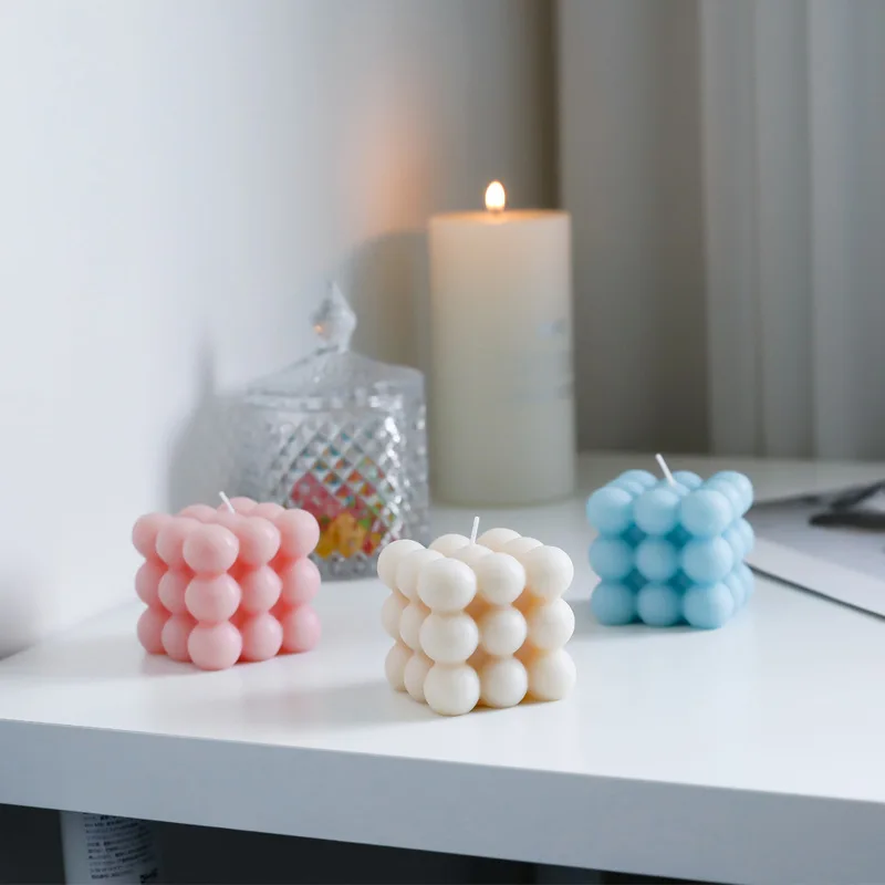 

Cube Shaped Candle Rubik's Aromatherapy Candles Home Decorative Scented Candles Aroma Candles for Home Ornament Art Ptotography