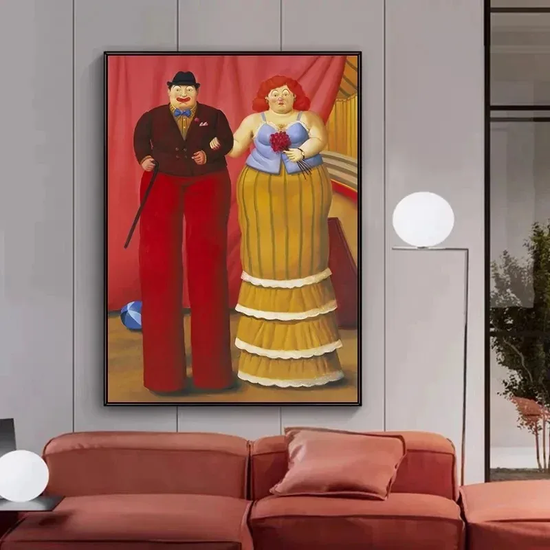 Фернандо Боторо Танцевальный Цирк Настенный Художественный Постер В